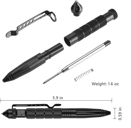 Multifunctional Mini Pocket Anti-skid Signature Outdoor defensa personal pen