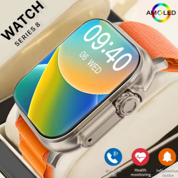 Ultra 2 Smart Watch Men 49mm Series 8 2.3 "AMOLED Screen NFC Compass Waterproof For Apple Watch IWO Ultra 8 Smartwatch