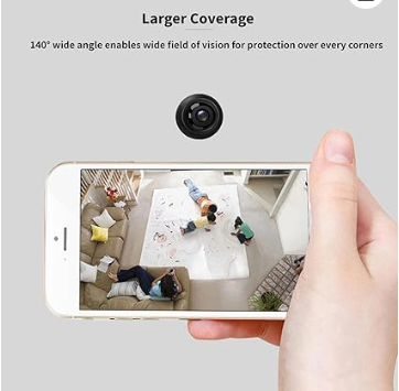 Mini professionel home security camera, 1080P Full HD Mini Camera Wifi IP Smart Indoor Night Vision AI Human Camcorder Audio Video Wired for Home Security Surveillance